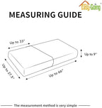 Easy-Going Waterproof Cushion Covers Set, Quilted Stretch 2-Piece Sofa Seat - Image 6
