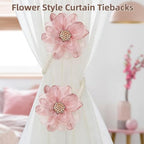 AULEEP Flower Curtain Holdbacks Tiebacks - Image 6