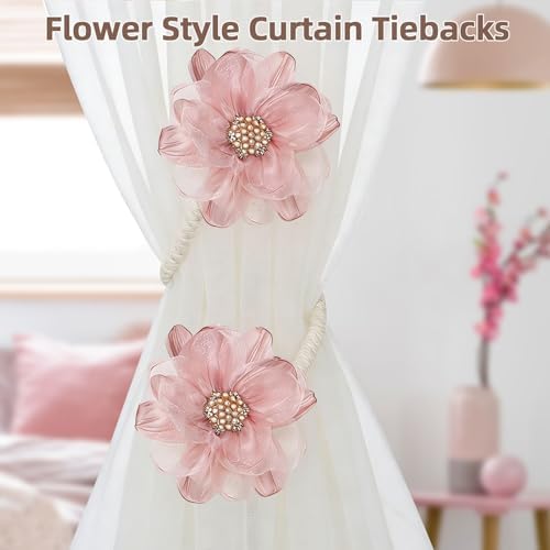 AULEEP Flower Curtain Holdbacks Tiebacks - Image 6