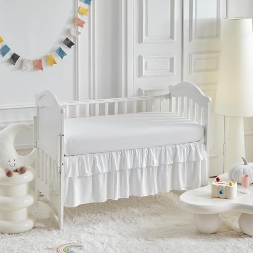 Ruffled Crib Bedding Set Baby Boho Quilted Comforter - Image 7