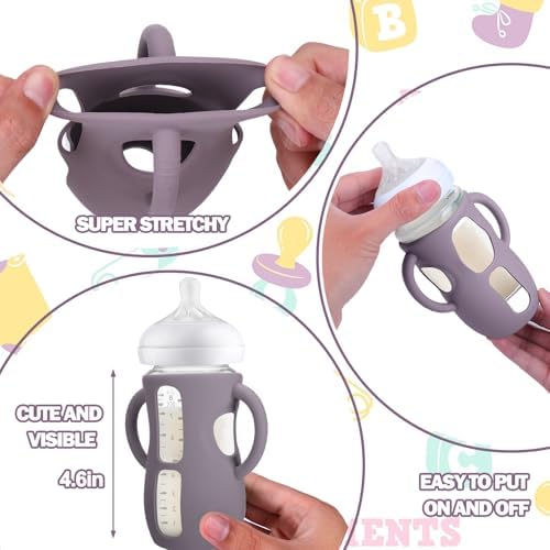 BUSOHA 3 Pack Silicone Sleeves for Philips Avent Natural Baby Bottle - Image 3