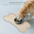 PWTAA Dog Food Mat Anti-Slip Silicone Dog Bowl Mat Thicker Pet Placemat - Image 3
