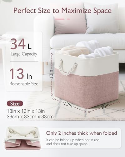 Patvingot 13-Inch Fabric Cube Storage Bins - Image 2