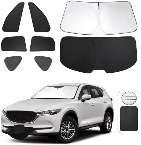 TINGLU Window Shades for Mazda CX-5 2017-2025 2026 Accessories Car Side Full by TINGLU