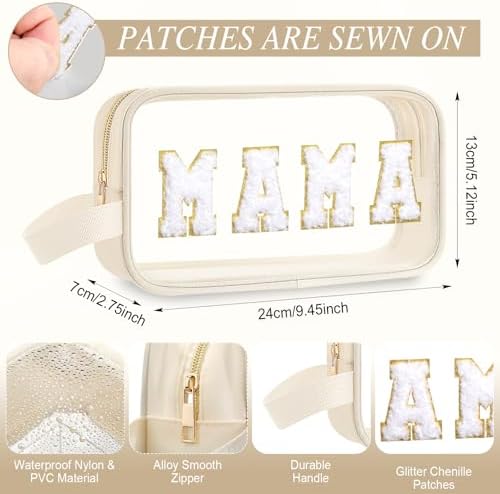 Kacctyen Mama Letter Clear Makeup Bag - Image 2