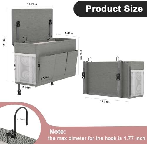 Bedside Caddy Storage Organizer - Image 2