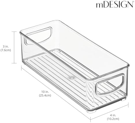 mDesign Small Plastic Nursery Storage Container Bins - Image 3