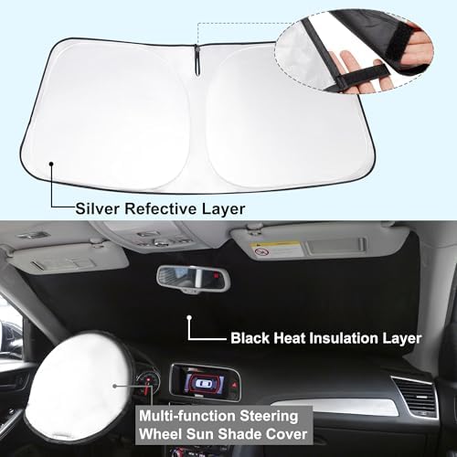 TINGLU Sun Shade for Kia K4 2025 2026 Accessories Windshield Sun Shade Window - Image 2