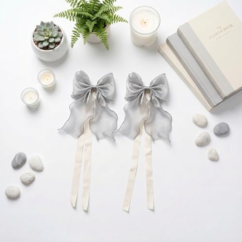 2 Pack French Lace Bow Curtain Tiebacks - Image 3