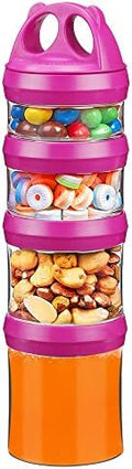 SELEWARE Red Stackable Snack Containers by SELEWARE