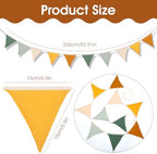 Nogeqi Pennant Banner Flags, Boho Garland Triangle Bunting Banner - Image 4