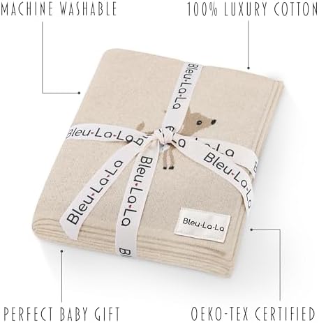 Knit Baby Swaddle Blanket - Image 3