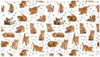 Bathtub Mat Non Slip 26.8x15.1In, Cat Paws Bath Mat by Anna+Cowper