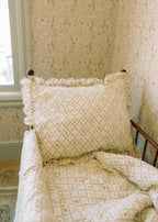Oilo 100% Organic Premium Cotton Muslin Crib Quilt & Sham Set, Print and Solid - Image 5