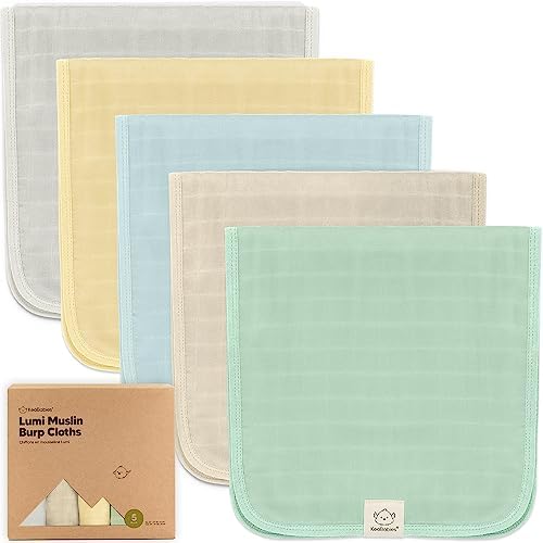 KeaBabies Cotton Muslin Burp Cloths Baby Boy by KeaBabies