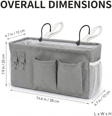 2pc Bedside Caddy Organizer - Image 6