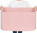 Goodpick Large Woven Rope Blanket Basket by Goodpick