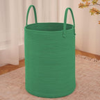 JMvicyroam 60L Cotton Rope Laundry Basket Hamper, Dark Green by JMvicyroam