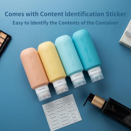 Gemice Travel Bottles for Toiletries, Tsa Approved Travel 6oz Size Containers - Image 5
