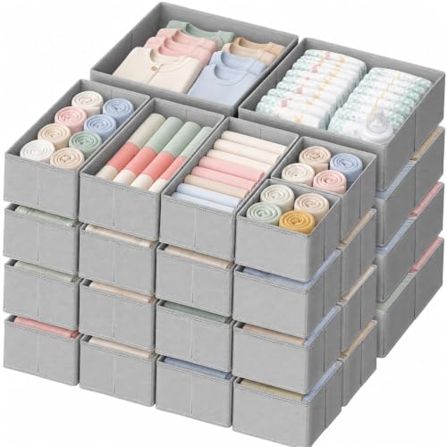 Criusia Drawer Organizer Clothes, 24 Pack Dresser Organizer by Criusia