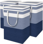 BlissTotes 3-Pack Laundry Basket, Collapsible Laundry Hamper by BlissTotes