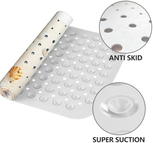 LNOND Summer Beach Bathtub Mat Non Slip, 40 X 16 Inch Tub Mat - Image 3