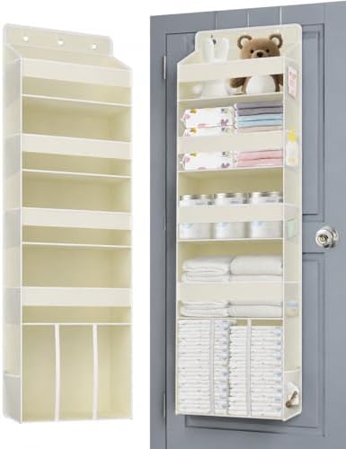 TAHAVICE 5-Tier Over the Door Nursery Organizer by TAHAVICE