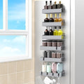 HuggieGems 6 Pack Silver Magnetic Spice Rack Organizer by HuggieGems