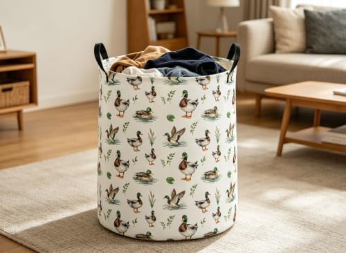 Kids Laundry Basket Mallard duck Hamper - Image 5