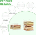 4-in-1 Hanging Closet Organizers and Storage, 4 Hooks 2 Adjustable Dividers - Image 4