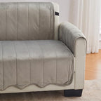 Great Bay Home Velvet Sofa Cover - Image 4