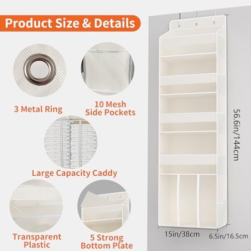 TAHAVICE 5-Tier Over the Door Nursery Organizer - Image 7