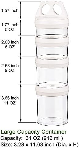 SELEWARE White Stackable Snack Containers - Image 5