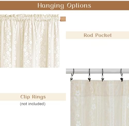 ASPMIZ Linen Curtains for Bedroom, Double Layered Boho Curtain for Living Room - Image 6