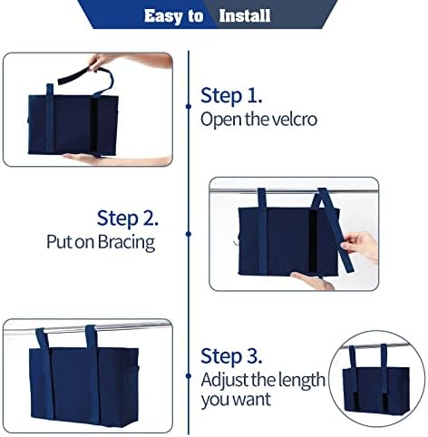 Bseash Bunk Bed Organizer, Bedside Caddy Hanging Bed Organizer Storage Bag - Image 5