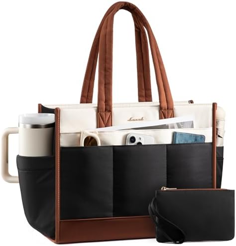 LOVEVOOK Work Tote Bag for Women, 17.3 Inch Laptop Bag by LOVEVOOK