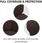 PureFit Stretch Loveseat Covers Fleece Couch Covers - Image 3