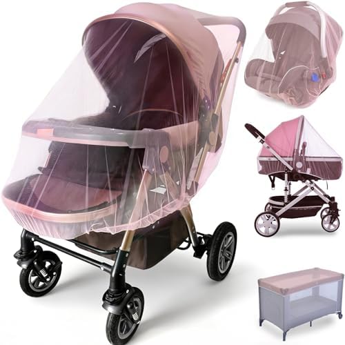 Sysmie 2 Pack Baby Stroller Mosquito Net, Durable Mesh Protection by Sysmie