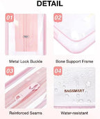 BAGSMART Clear Toiletry Bag 2-Pack TSA Approved Water-Repellent - Image 4