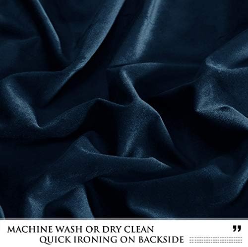 StangH Navy Blue Velvet Waterfall Valances W39 inches, 1 Panel - Image 5