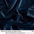 StangH Navy Blue Velvet Waterfall Valances W39 inches, 1 Panel - Image 5