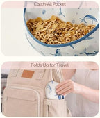 3 Pack Waterproof Baby Bibs for Eating, Mess Proof Feeding Bib - Image 5
