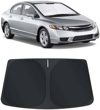 TINGLU Sun Shade for Honda Civic 2006-2011 Accessories Windshield Sun Shade by TINGLU