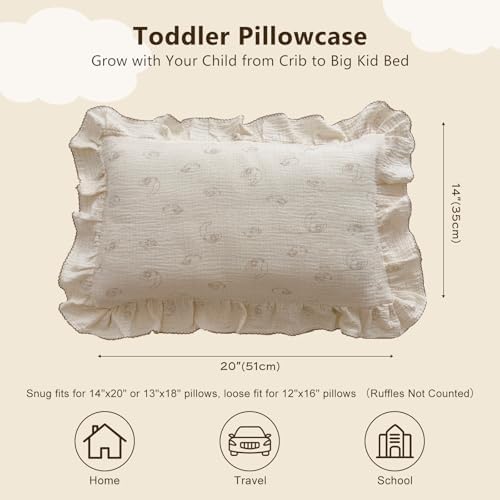 BuLuTu Muslin Toddler Pillowcase - Image 2