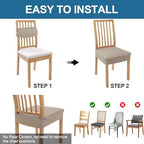 Smiry Waterproof Seat Covers for Dining Room Chairs - Image 5