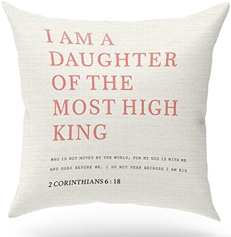 KongMoTree Scripture Art Throw Pillow Cover Cushion Case, Christian Religious by KongMoTree