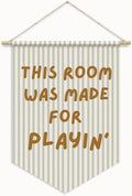 RTXLEZM Playroom Decor Banner, This Room Was Made by Unknown