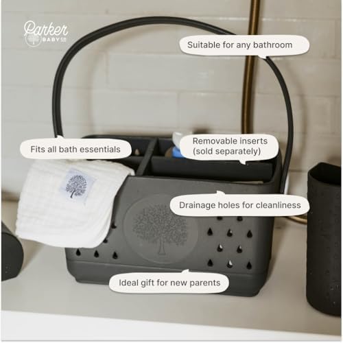 Parker Baby Co. Quick-Dry Bath Caddy Organizer - Image 5