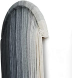 Macrame Wall Hanging Hand Dyed Blue Boho Fiber Art Decor 20" - Image 5