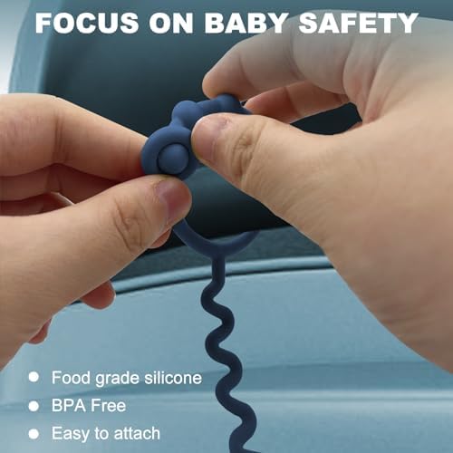 Toy Straps for Baby, Silicone Toy Straps for Stroller, Toy Safety Straps for Toy - Image 6